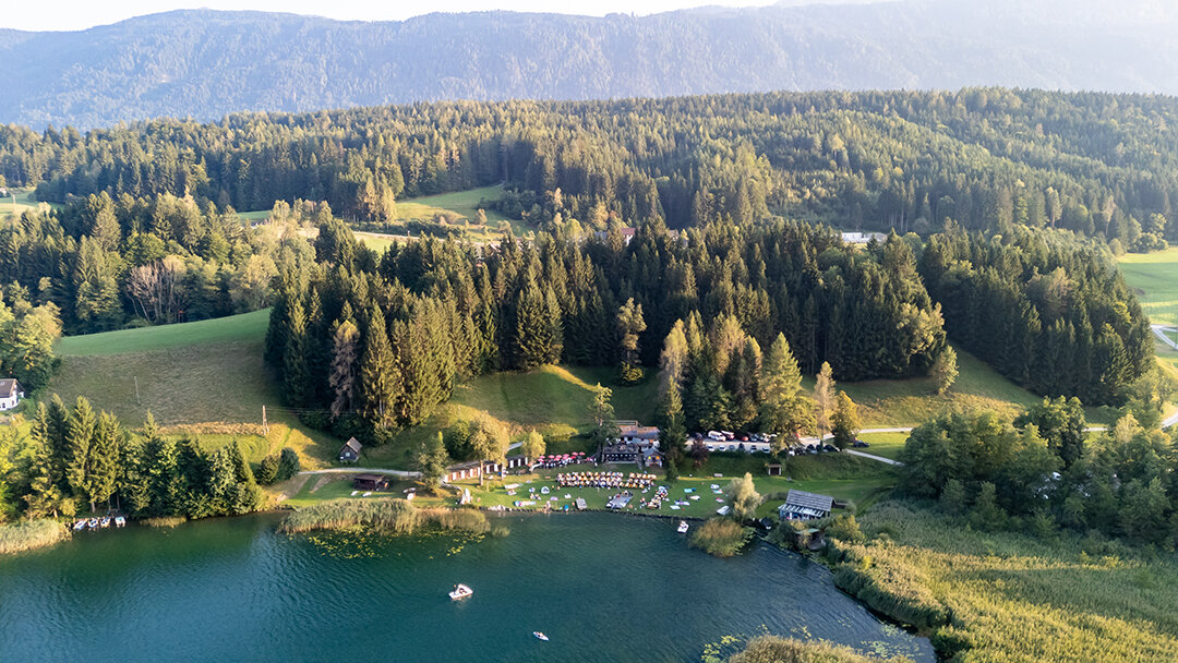 Drohnenaufnahme vom Oswaldbad