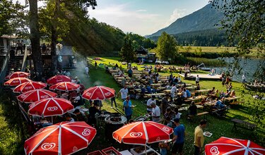 Beachparty im Oswaldbad am Pressegger See