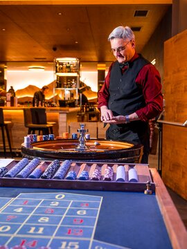 Casinoabend am Roulette Tisch