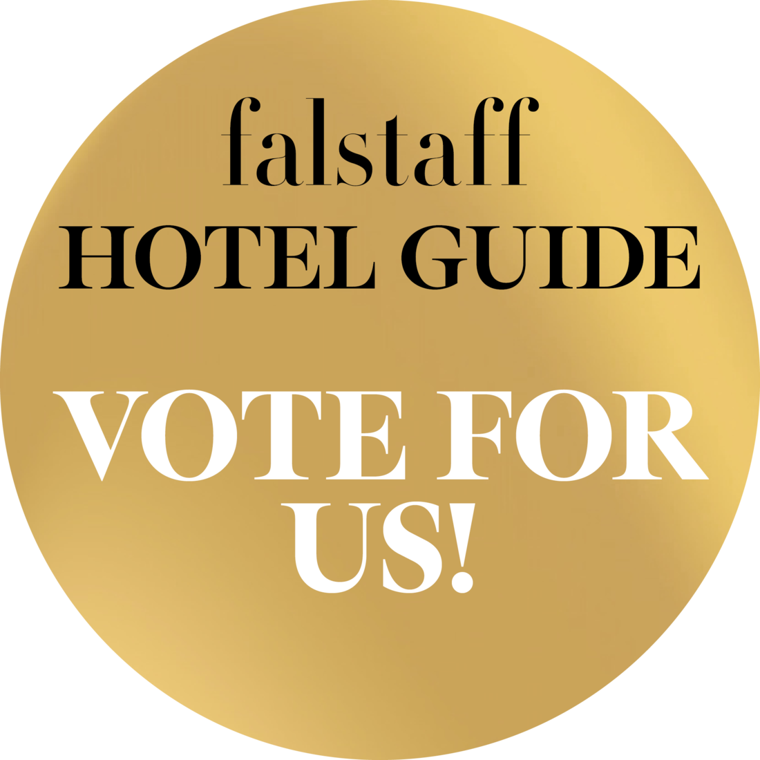 Falstaff Hotel Guide Voting-Button