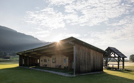 Golfhütte beim Golfplatz