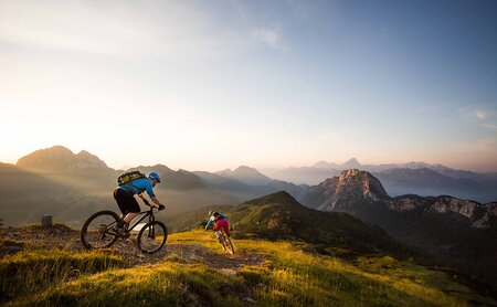 Mountainbiken in wunderschöner Landschaft