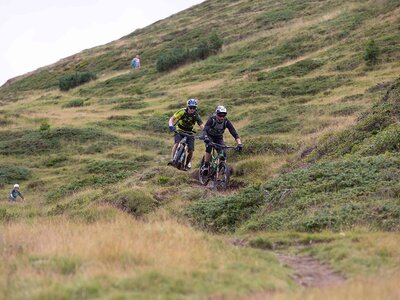 Mountainbiker am Berg