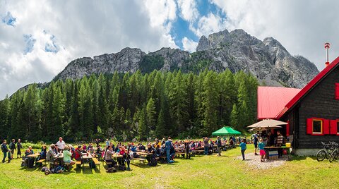 Bergpanorma bei der Winkelalm