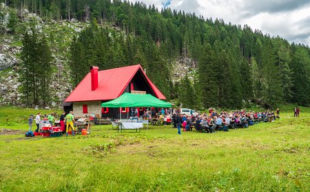 Die Winkelalm am Berg